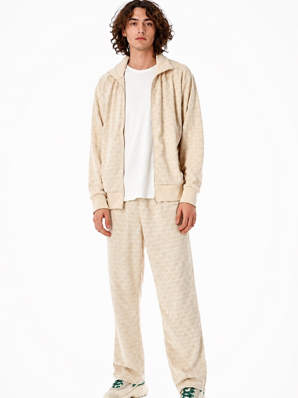 Adidas Originals Monogram “Firebird” Track Suit (Jacket & Pant) Size XL Like New
